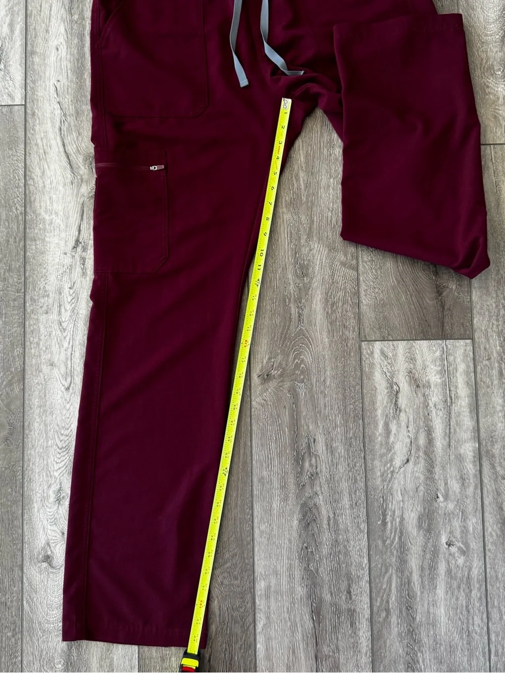 Lot Of 2- FIGS Cairo Straight-Leg Scrub Pants Men’s XL TALL Burgundy & Blue Gray